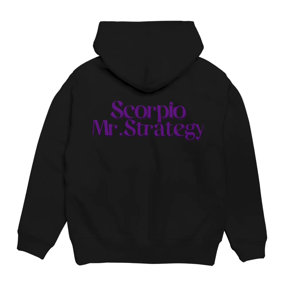 宇宙の真理ナビゲーターSunsCrystal's Shopの【蠍座】Mr.Strategy (ミスター戦略さん) Hoodie:back