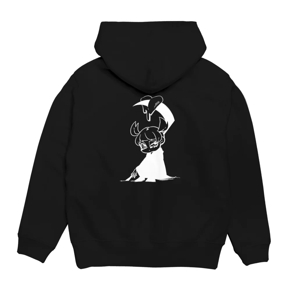 MYOUCHIKIRINのジャンクリーパー 濃色 Hoodie:back