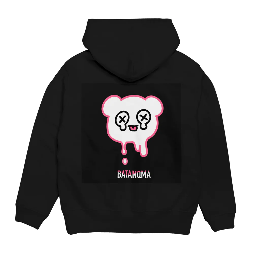 ばたんきゅまshopʕ×ᴥ×ʔのとろけるばたんきゅま Hoodie:back