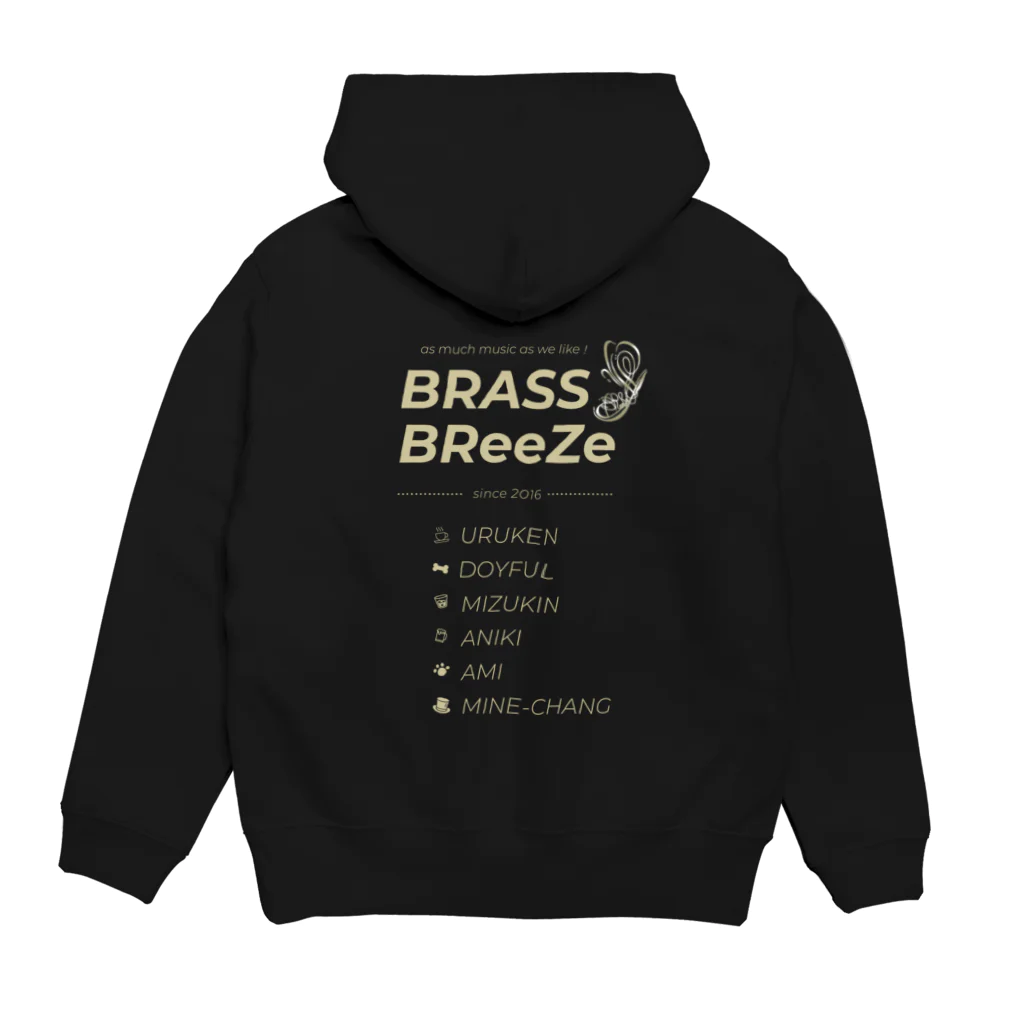 BRASS BReeZe Official StoreのBRASS BReeZeオリジナルパーカー(ベージュロゴ) パーカーの裏面