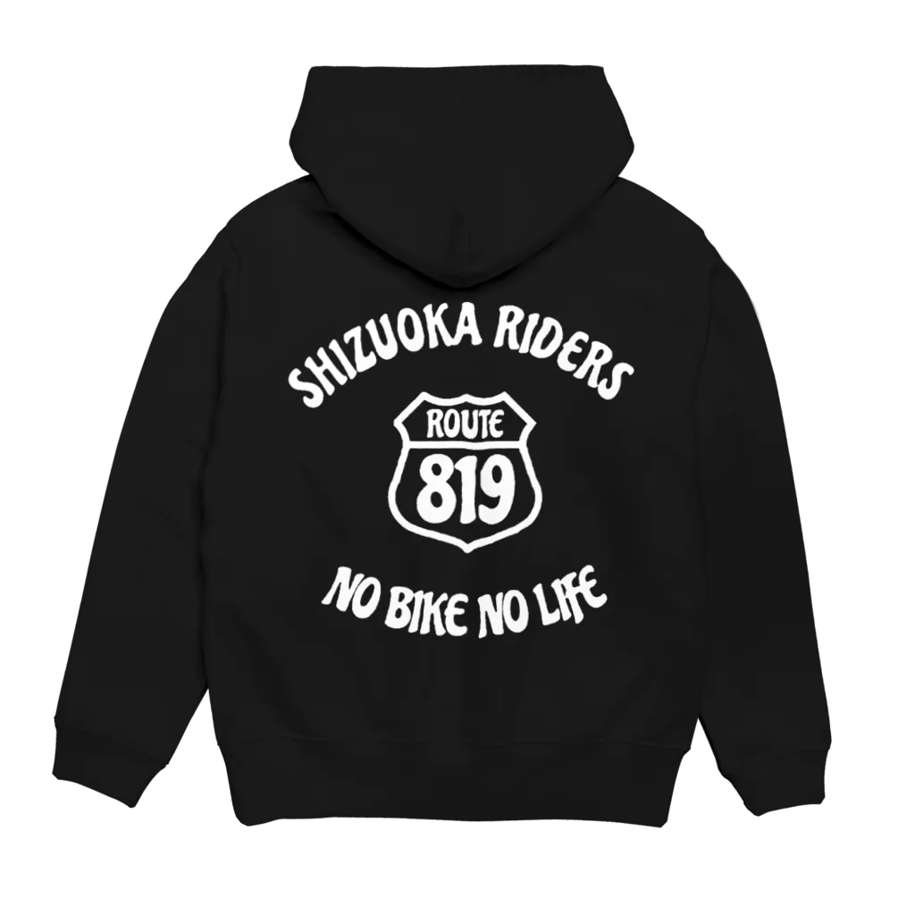 静岡ライダースの静岡ライダース　白丸 Hoodie:back