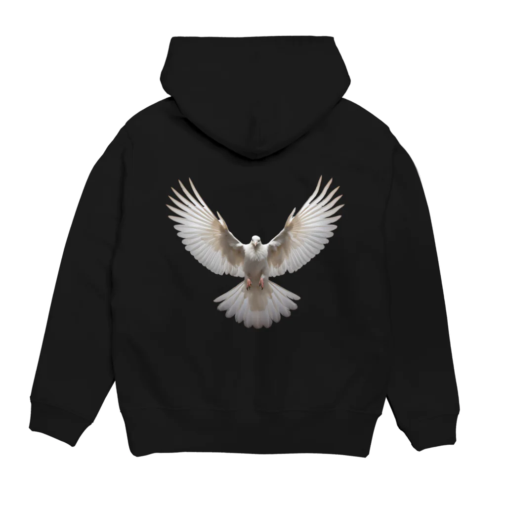 Phantom_Design_Studioの幻の鳥 Hoodie:back