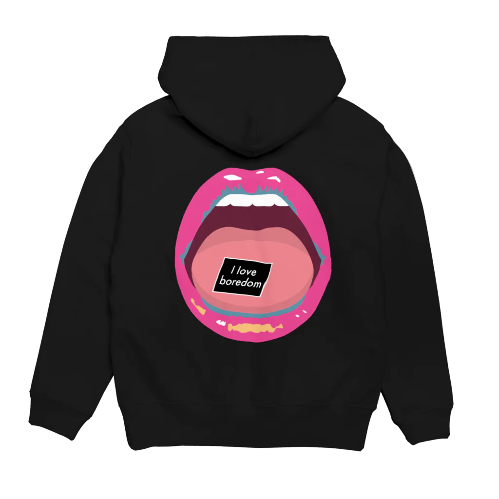 ゴトーアヒルのmouth & paper 退屈が大好きver. Hoodie:back