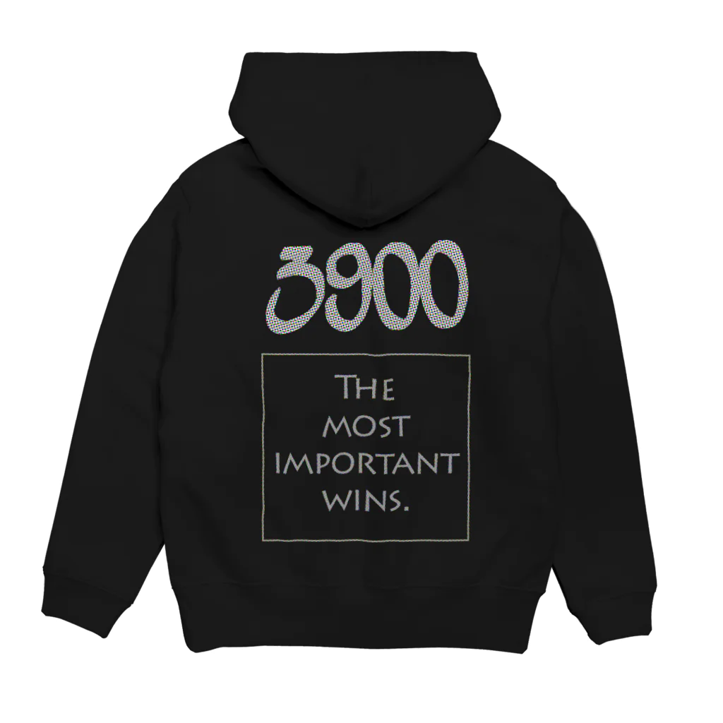 #wlmのPOINTS 3900 Gray Hoodie:back