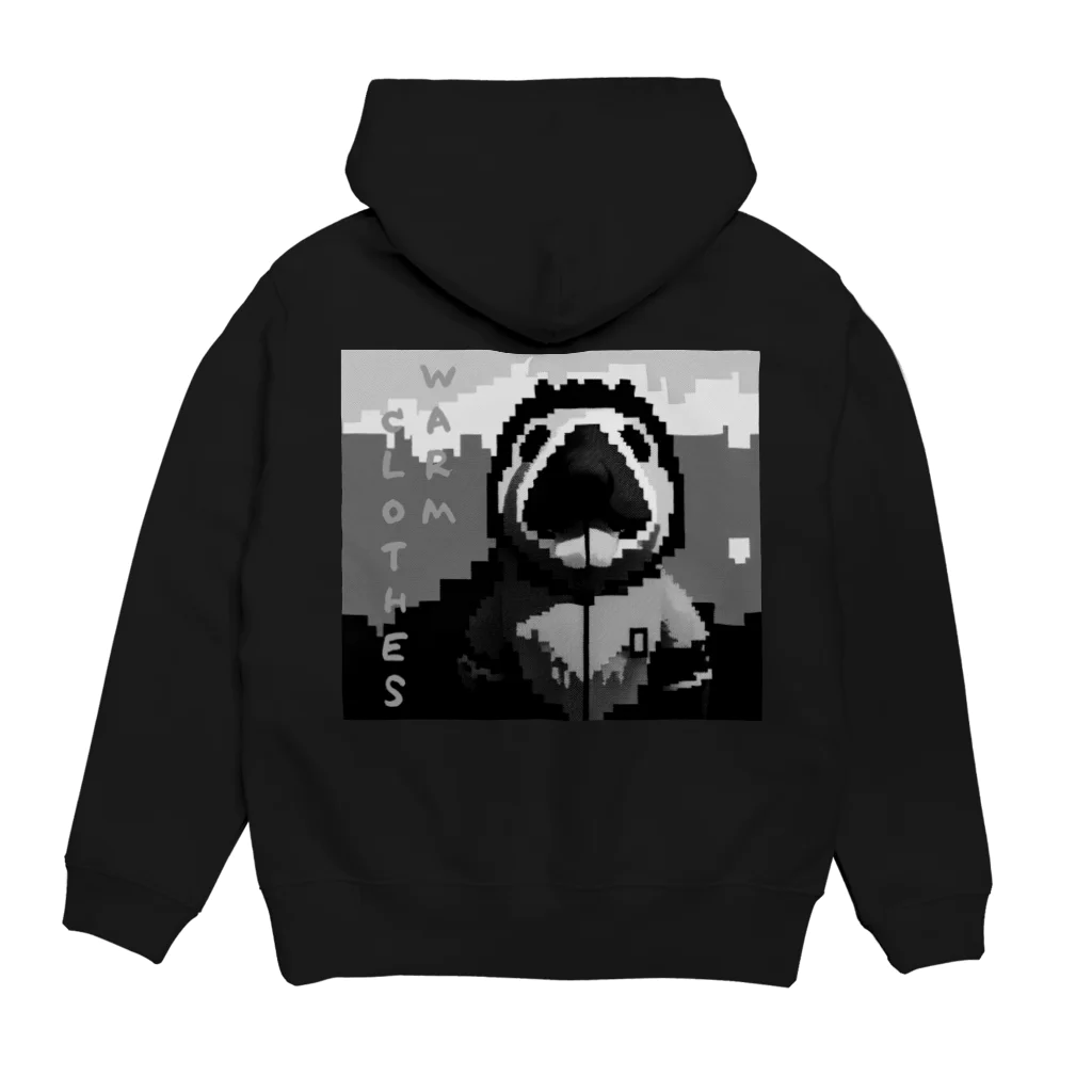 I'm Pixelの寒すぎたマイケル Hoodie:back