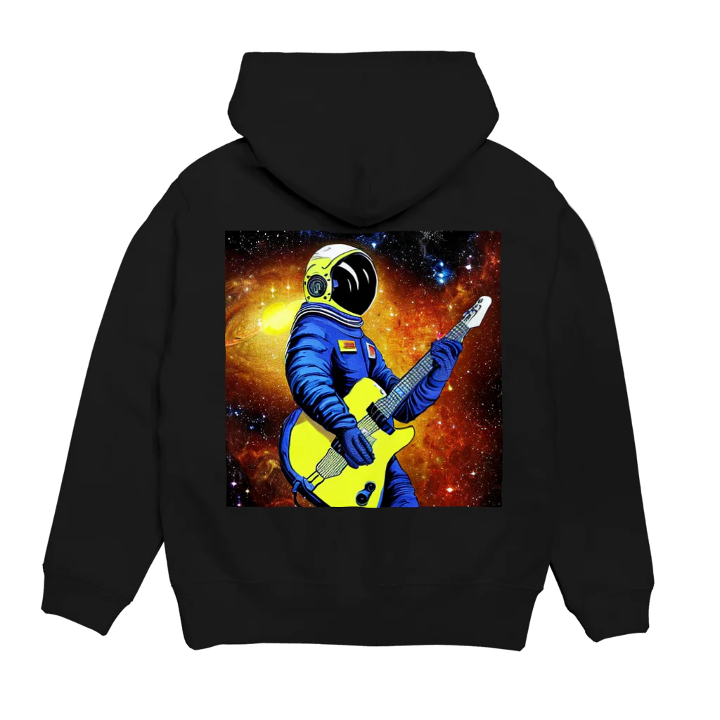 宇宙開発デザイン科の28世紀のギタリスト Hoodie:back