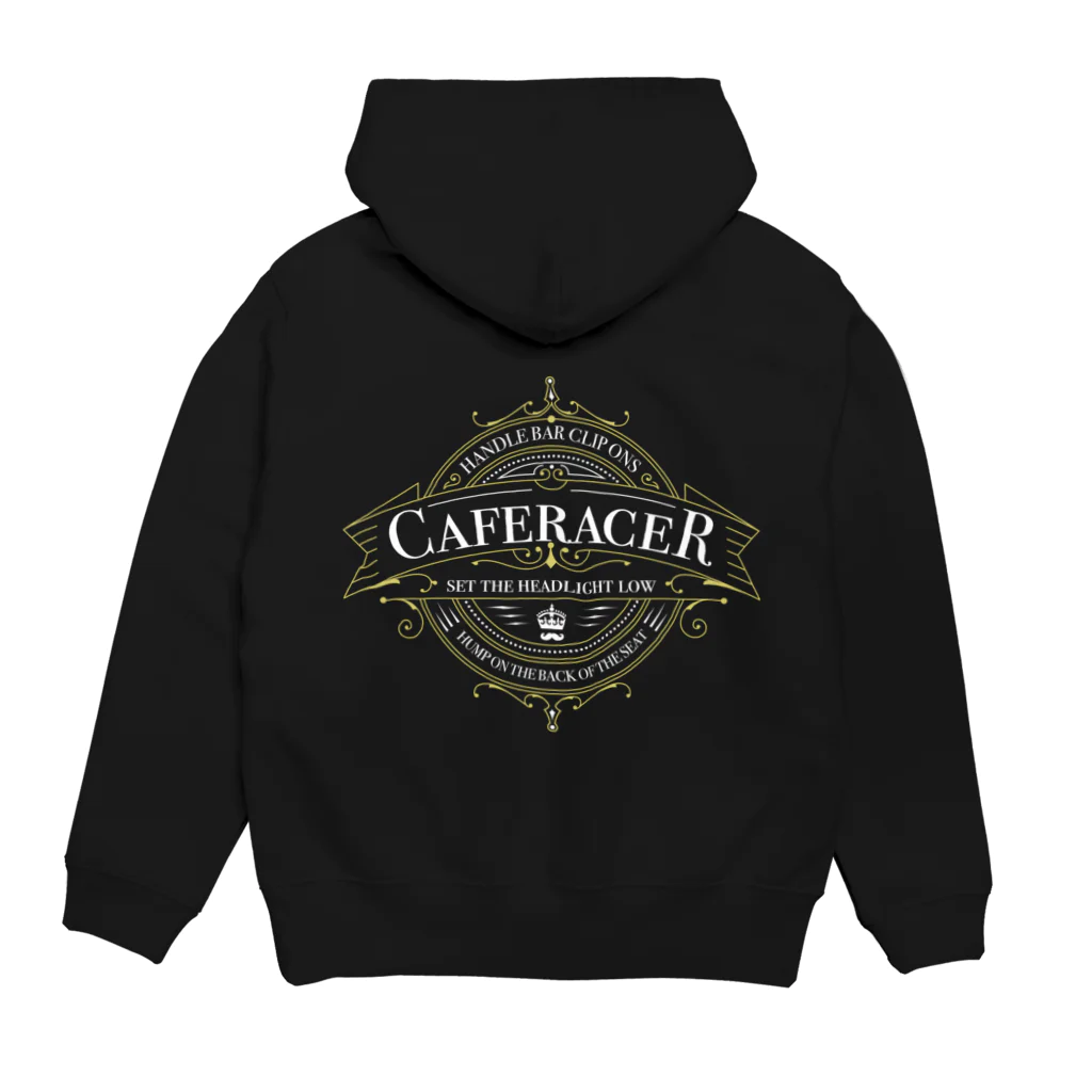 りぶれのcaferacer パーカーの裏面