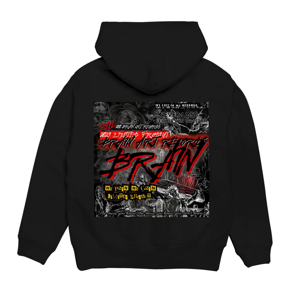 BRAIN ART RECORDSⒸの2023 A/W WEB SHOP limited Product Hoodie:back