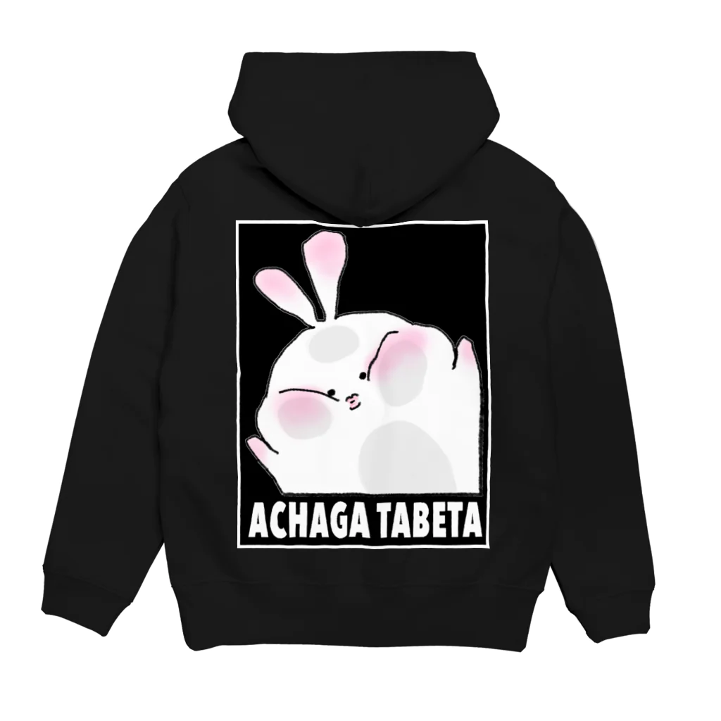 tanaka_1800の投げキッス田中(black)(パーカー) Hoodie:back