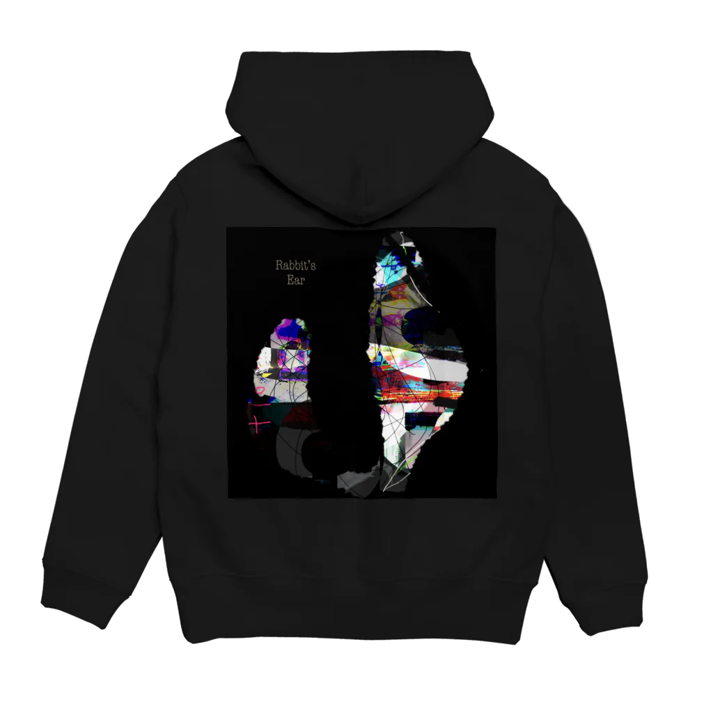 うさぎのみみのうさぎの耳 Hoodie:back