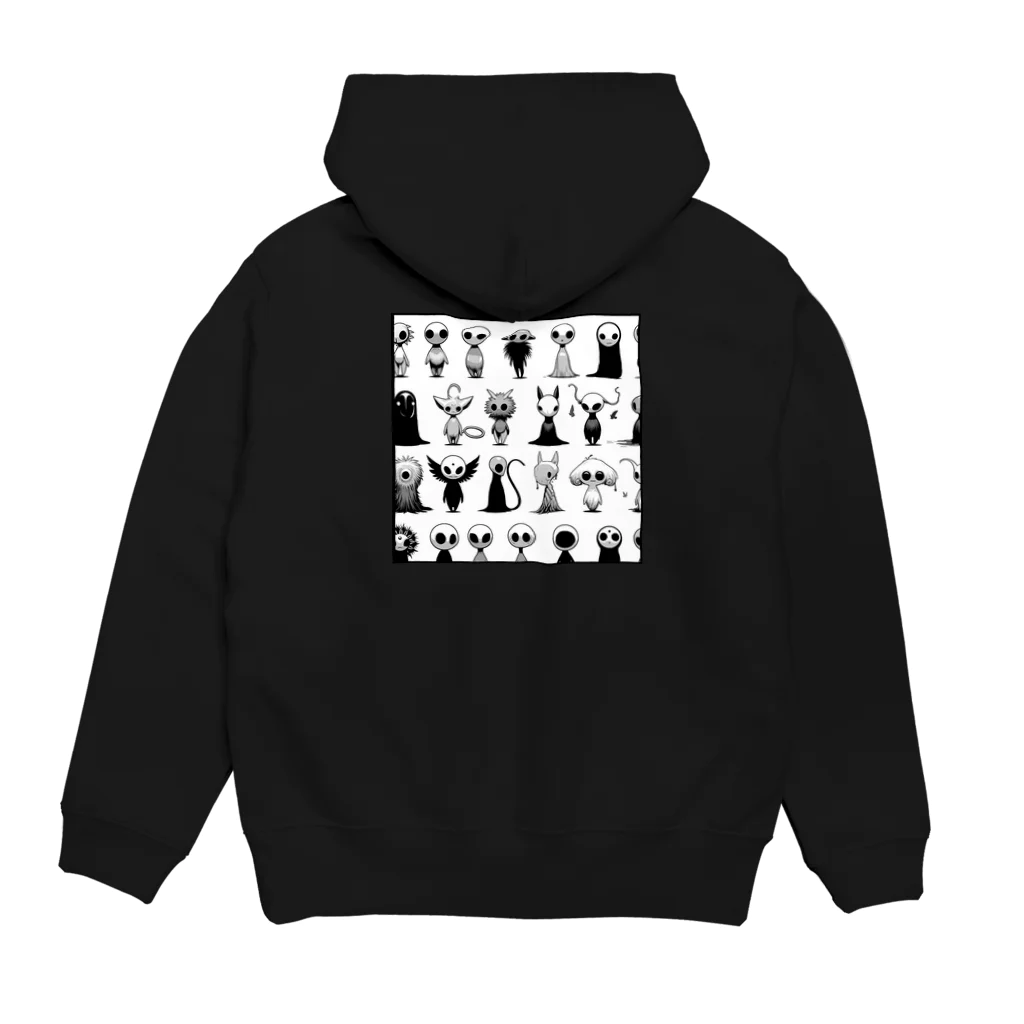 きままにまにまにの不可思議な隣人 Hoodie:back