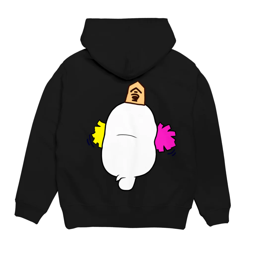 えーしょん【アザラシ・将棋】のポンポン桂（将棋） Hoodie:back