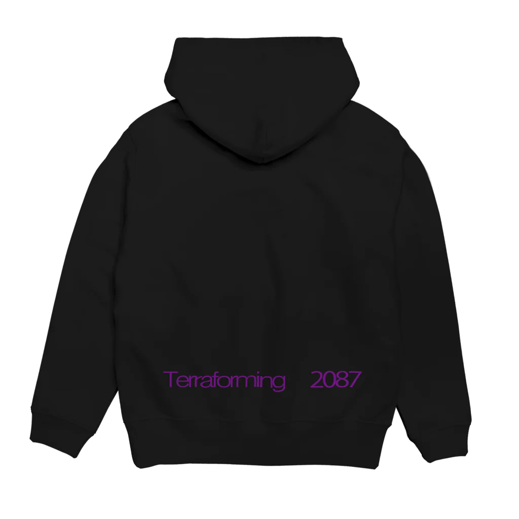 MercuriusのNEPTUNE　白字 Hoodie:back