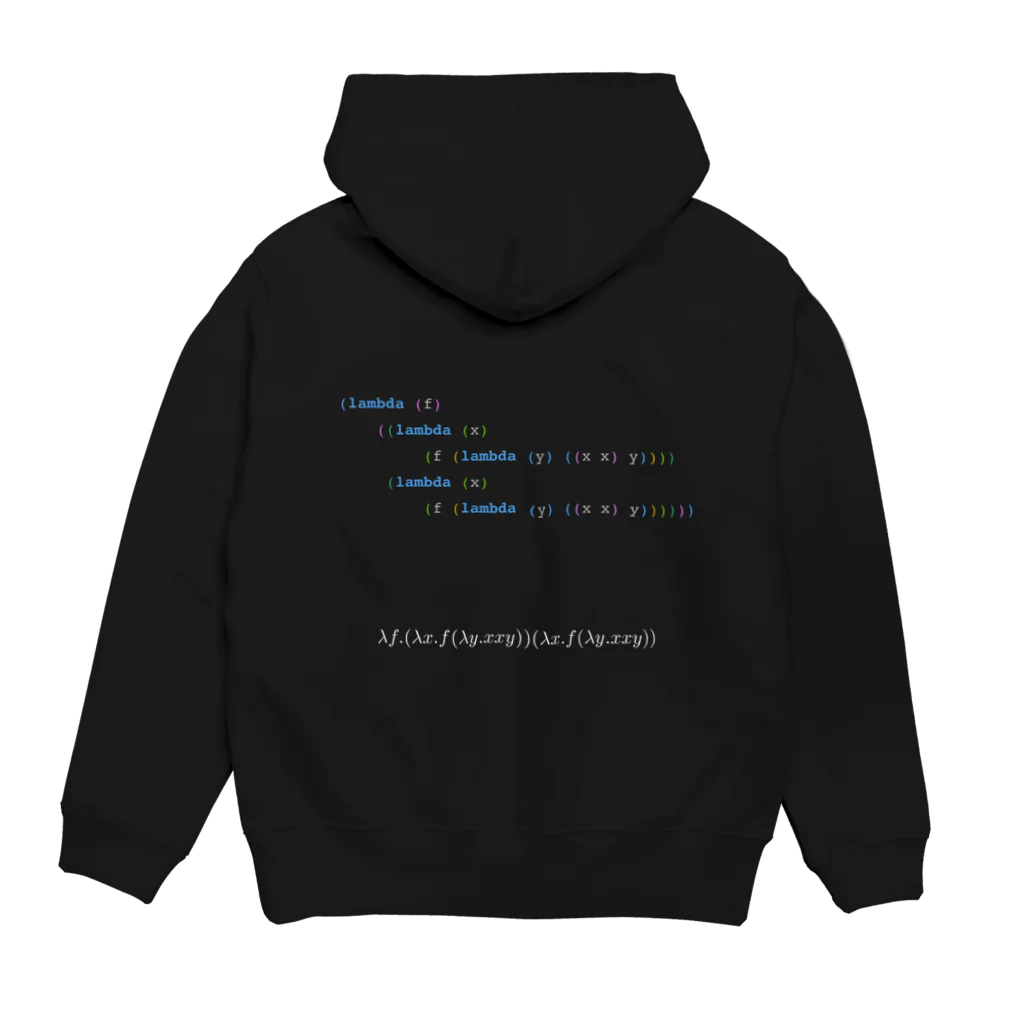 安全ピンの着る不動点コンビネータ Hoodie:back