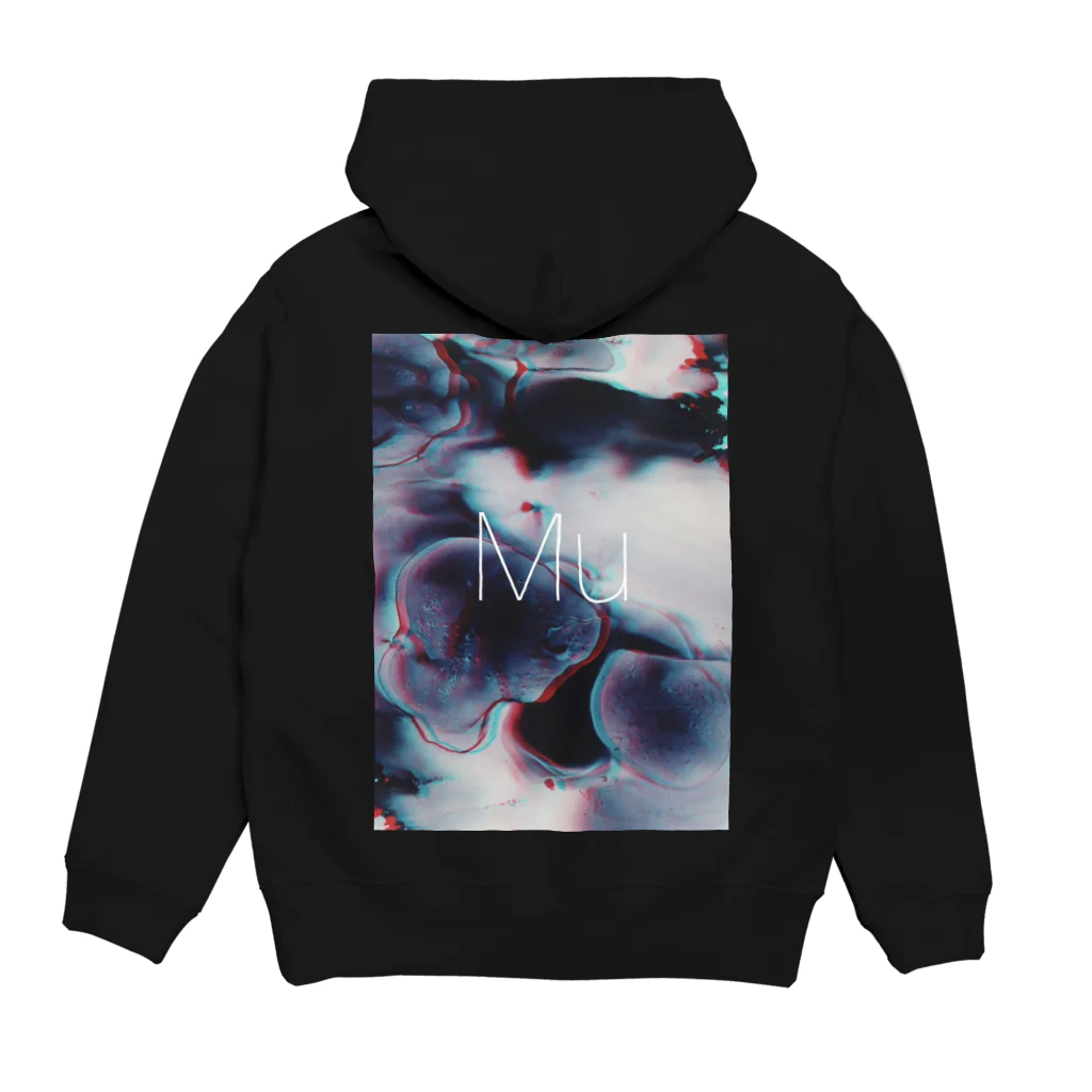 インクアート" Mu "shopの光も闇も経験してはじめて真実になるのだ Hoodie:back