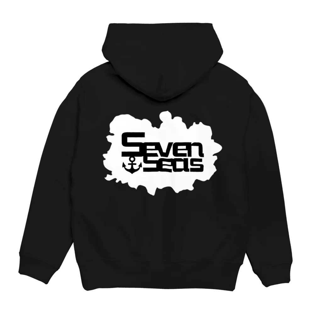 セブンシーズ Online StoreのSeven Seas 限定ロゴ（クラウド） Hoodie:back