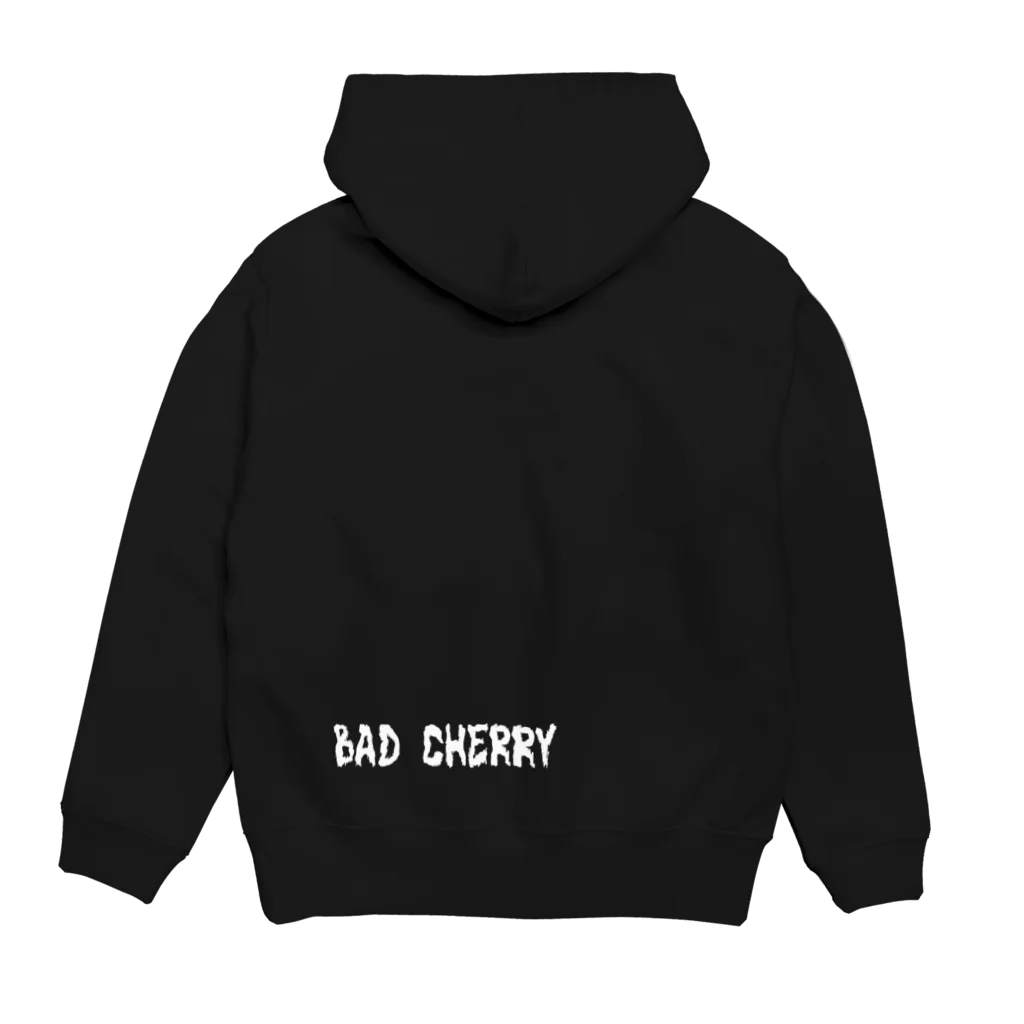 a little 9Kのbad cherry パーカーの裏面