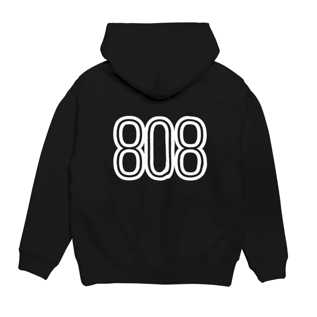 musicshop BOBの808 - BOB ※WHITE LOGO パーカーの裏面