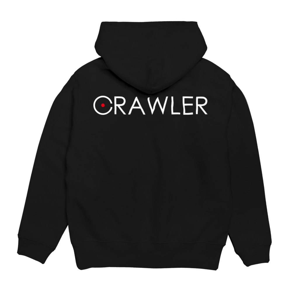 CRAWLERのCRAWLER ホワイトロゴ Hoodie:back