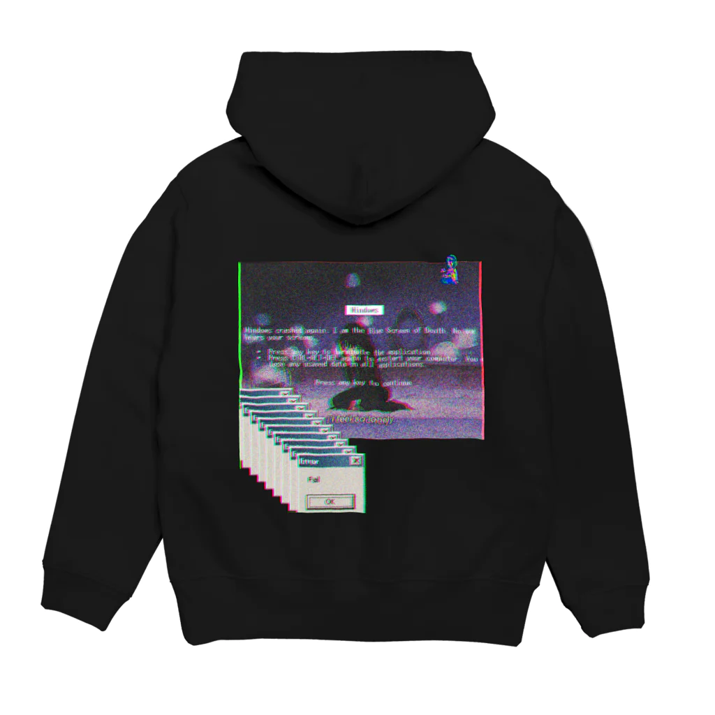 0t4のERROR Hoodie:back