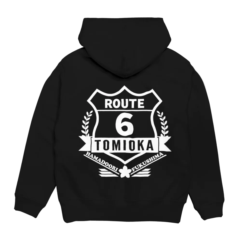 KUMA DESIGIN WORKSのROUTE6 富岡ver. -サクラ- パーカーの裏面