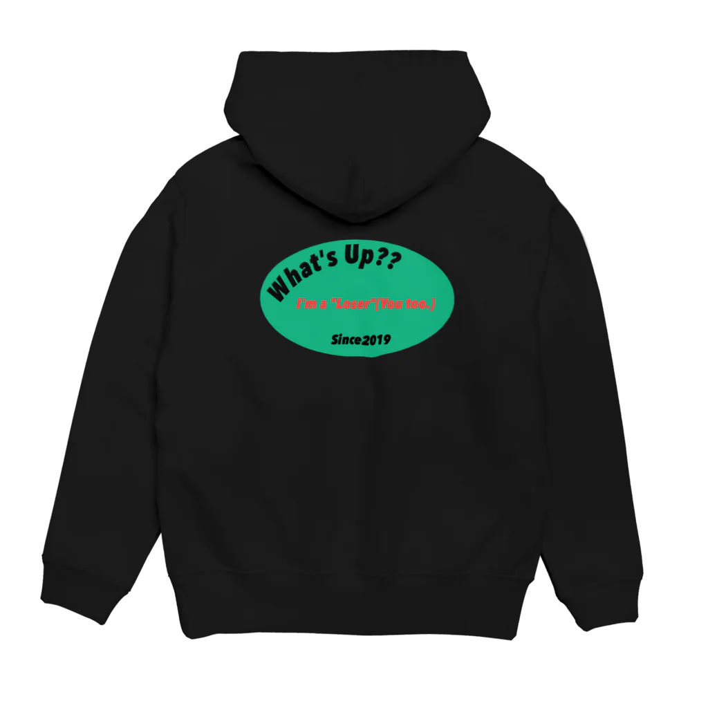 What's Up Boysの"負け犬" Hoodie:back