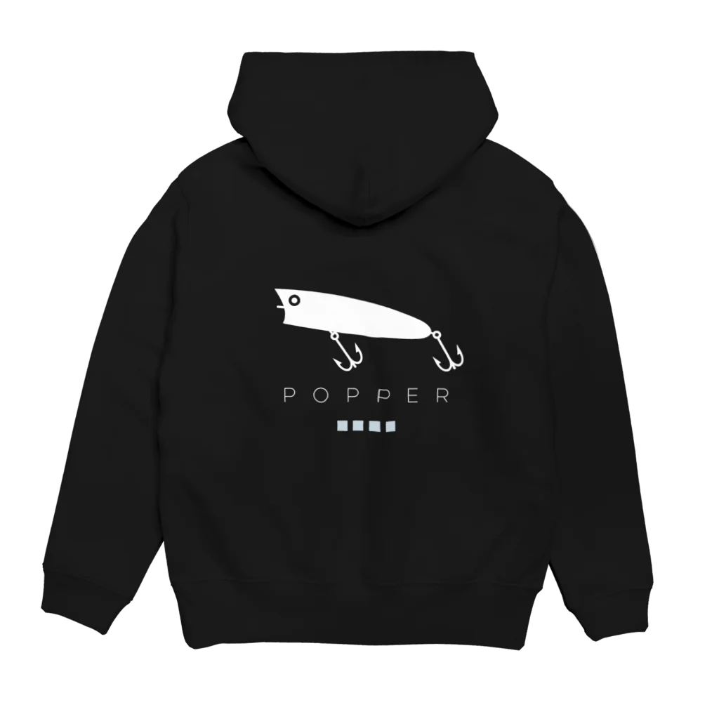 tachikoのポッパーしろ Hoodie:back