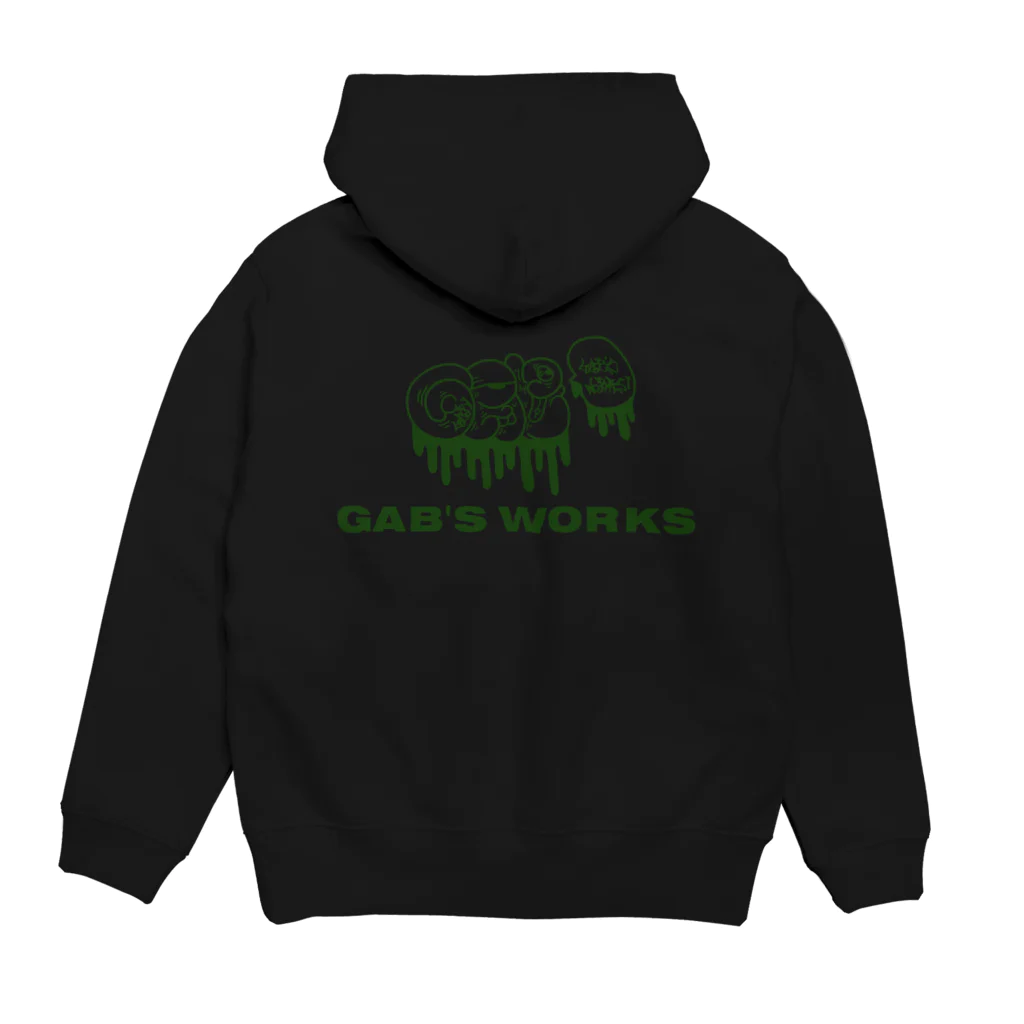 GAB's worksのGAB's works LOGO Hoodie:back