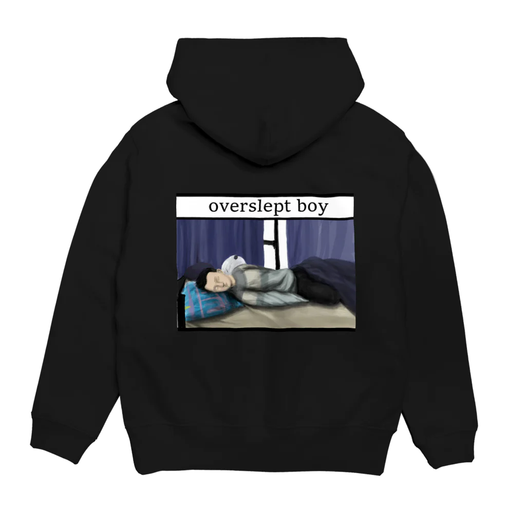 じょうこじまのoverslept boy Hoodie:back