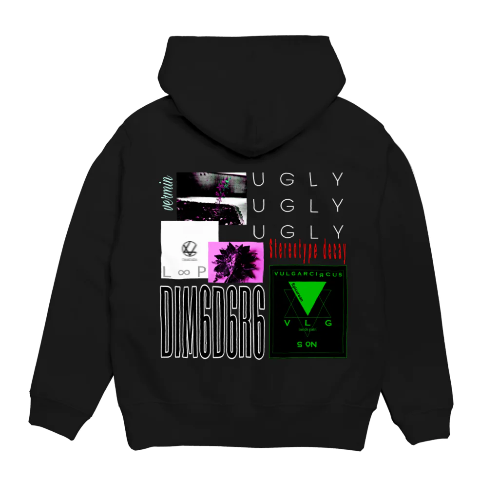 DIMADARA BY VULGAR CIRCUSのL∞P UGLY/DB_08 Hoodie:back