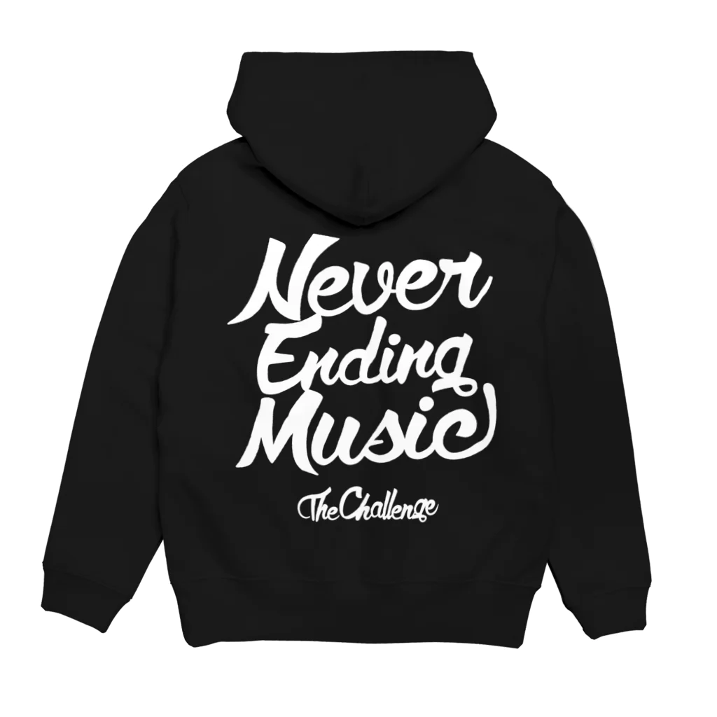 ザ・チャレンジ グッズのNEVER ENDING MUSIC ウェア パーカーの裏面