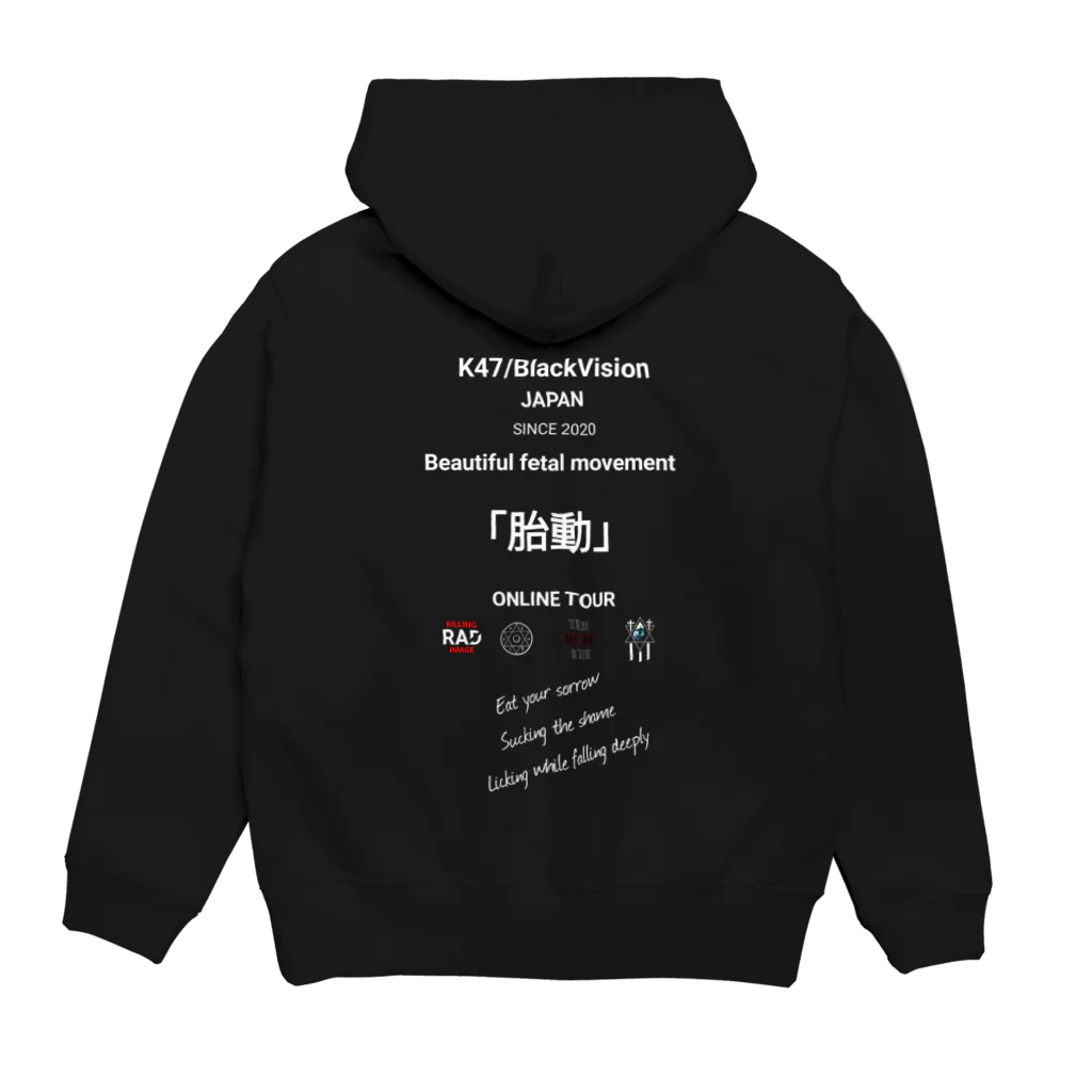 猫寝きき。のお店。のK47 tour Hoodie:back