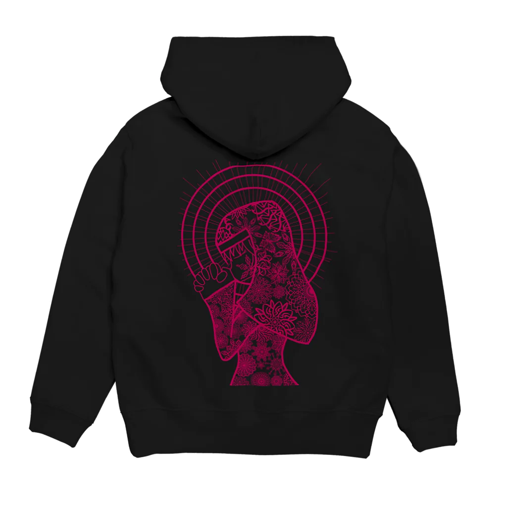 天獄堂のSisterOfFlower Hoodie:back