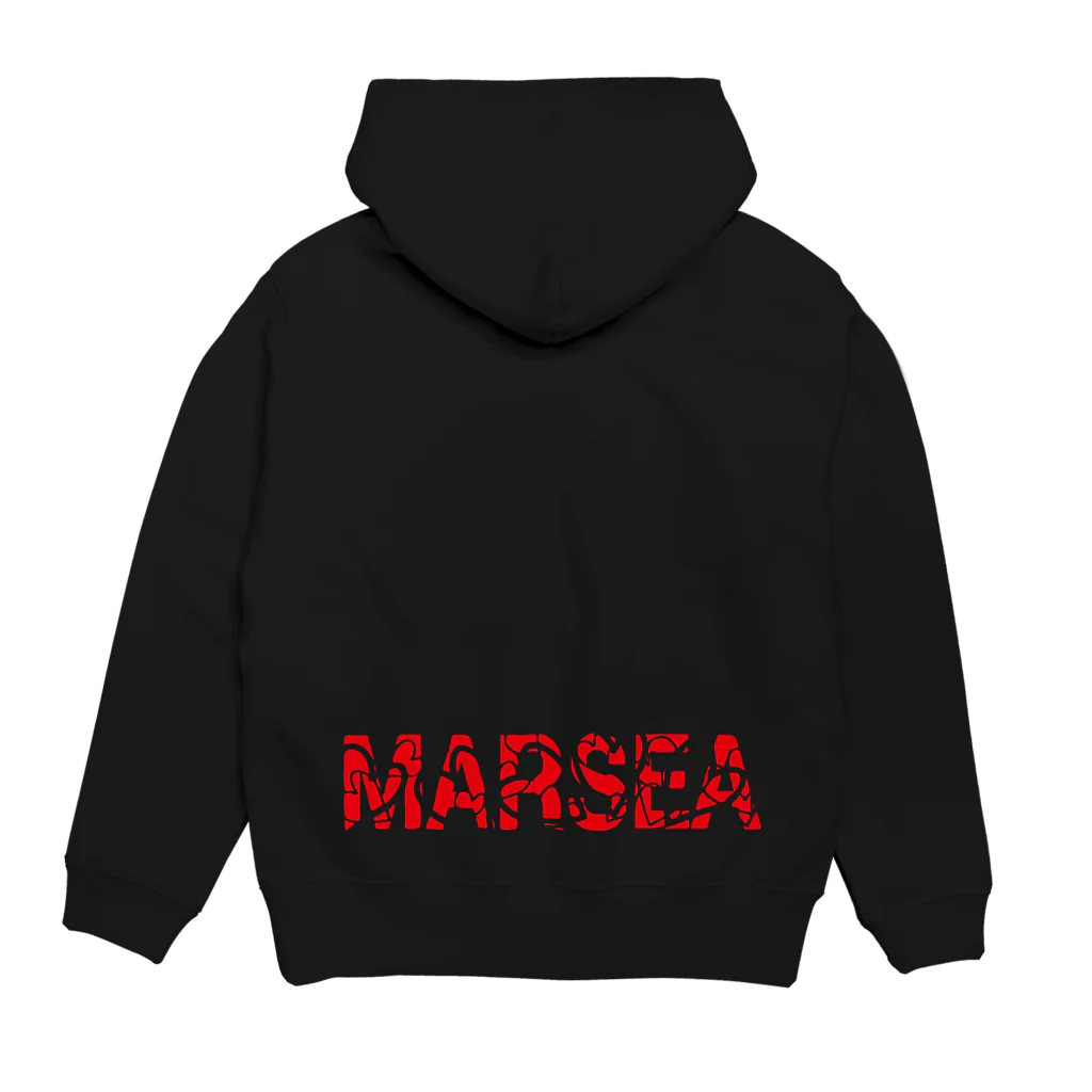 Marsea DesignのMarsea logo パーカーの裏面