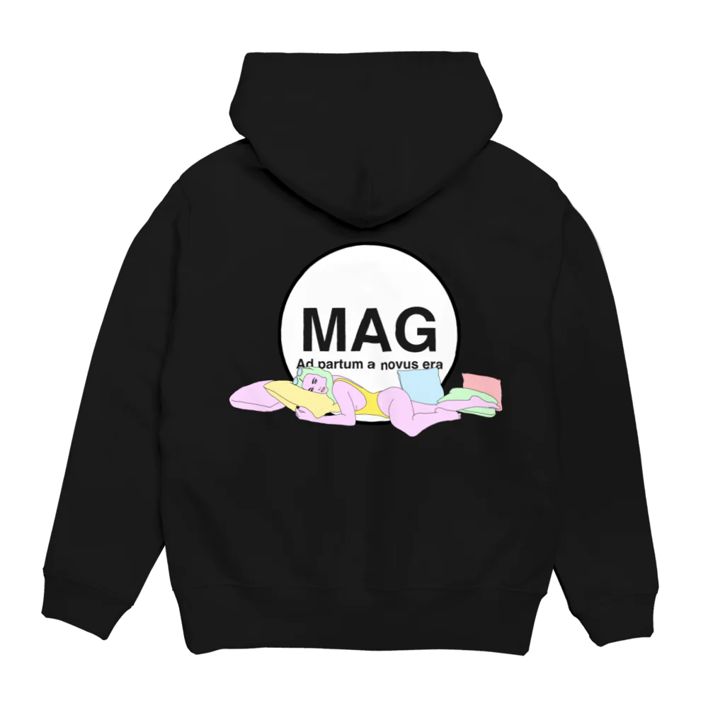 MAGのYOKOTAWARU ONNA Hoodie:back