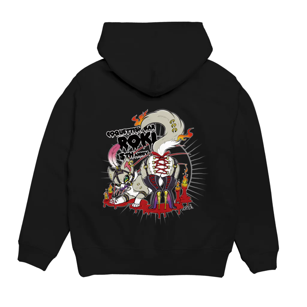 Coquettish bar ROKIのROKI5周年グッズ Hoodie:back