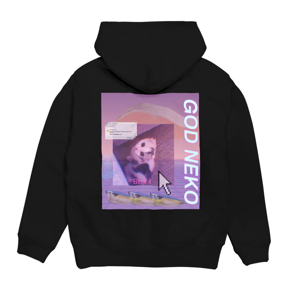 猫のGOD NEKO Hoodie:back