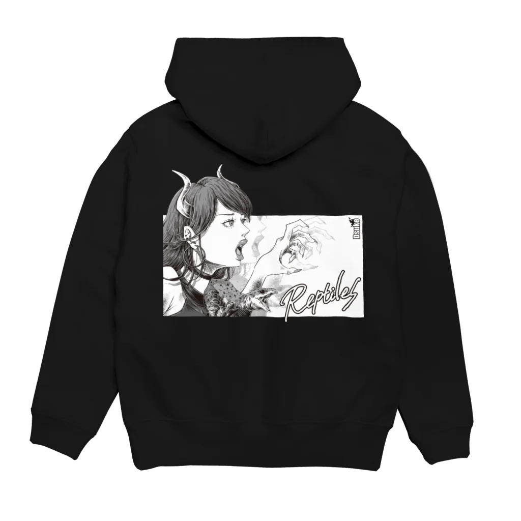 Dsukeのレオパ女子 Hoodie:back