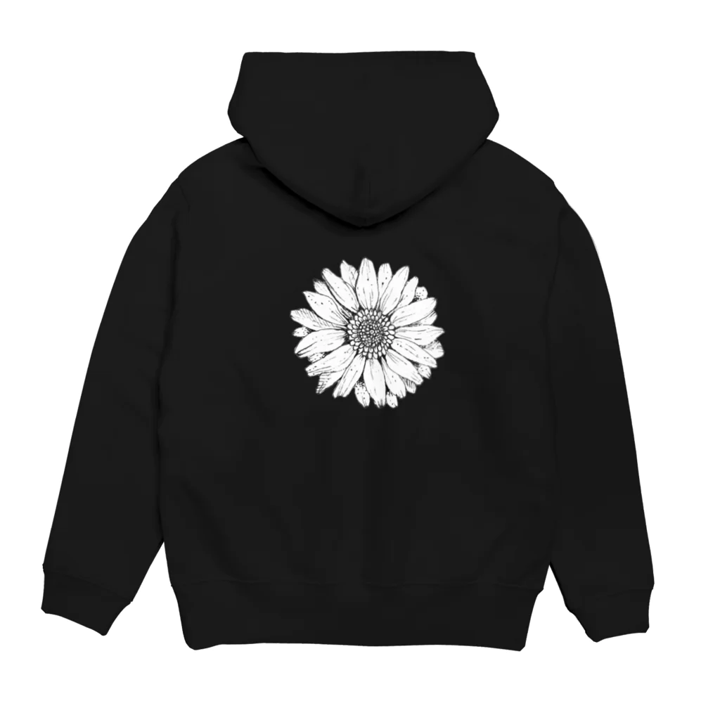 絵を描くぴーやのGerbera パーカーの裏面