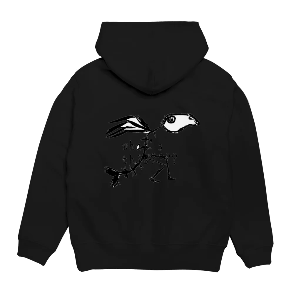 ーaーの秋刀魚 Hoodie:back