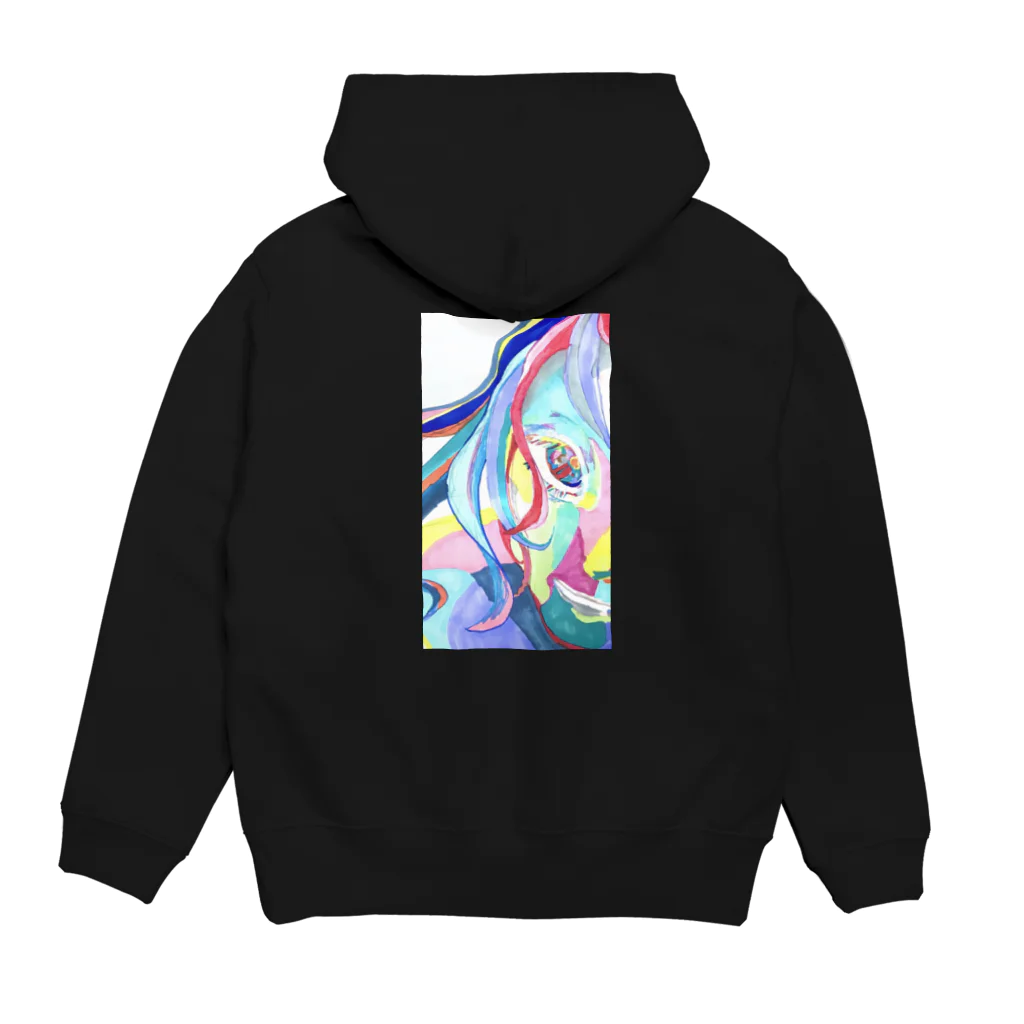 ちよこ。の生きたい Hoodie:back