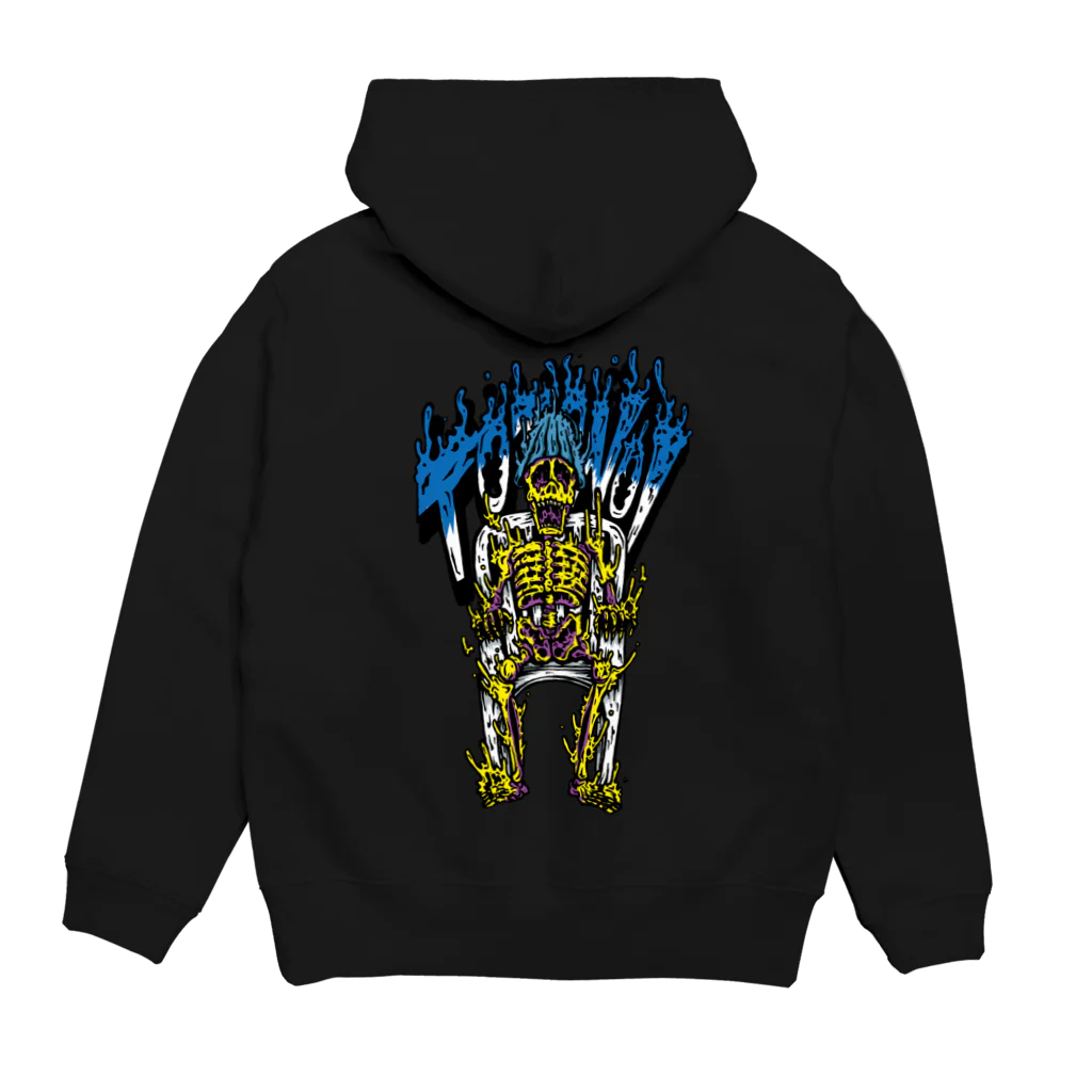 SAUNA ZOMBIESのSAUNA ZOMBIES - FAMOUS LOGO & TOTONOI SKELETON HOODIE - パーカーの裏面