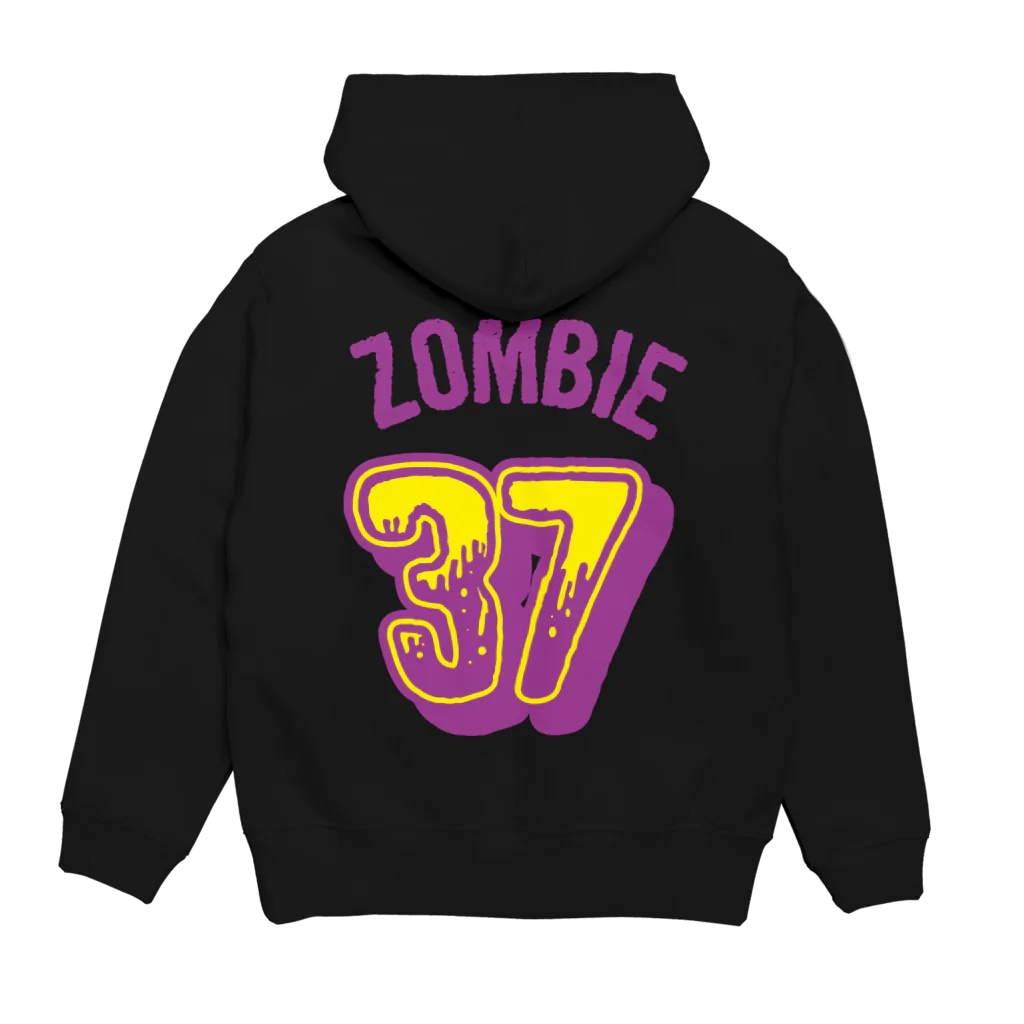 SAUNA ZOMBIESのSAUNAZOMBIES -BASEBALL HOODIE - パーカーの裏面