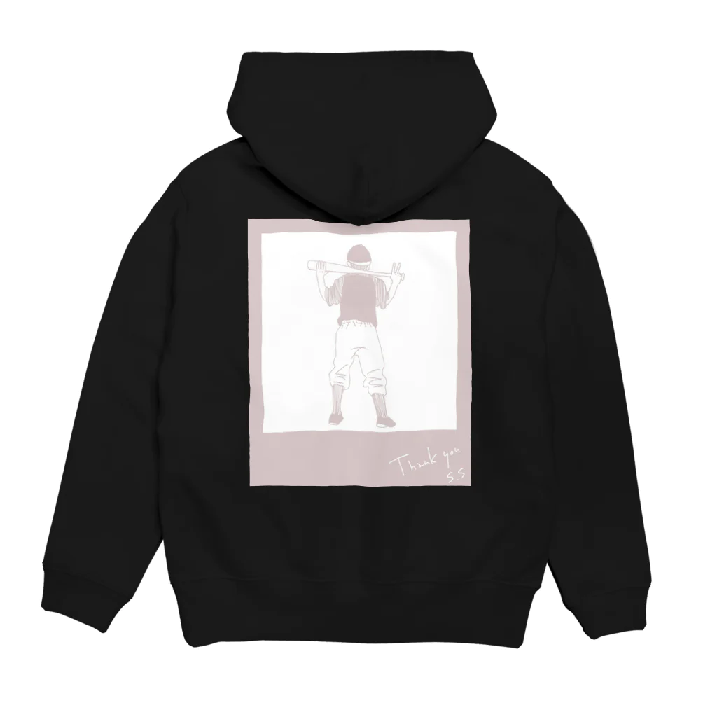 sugi22の野球小僧 Hoodie:back