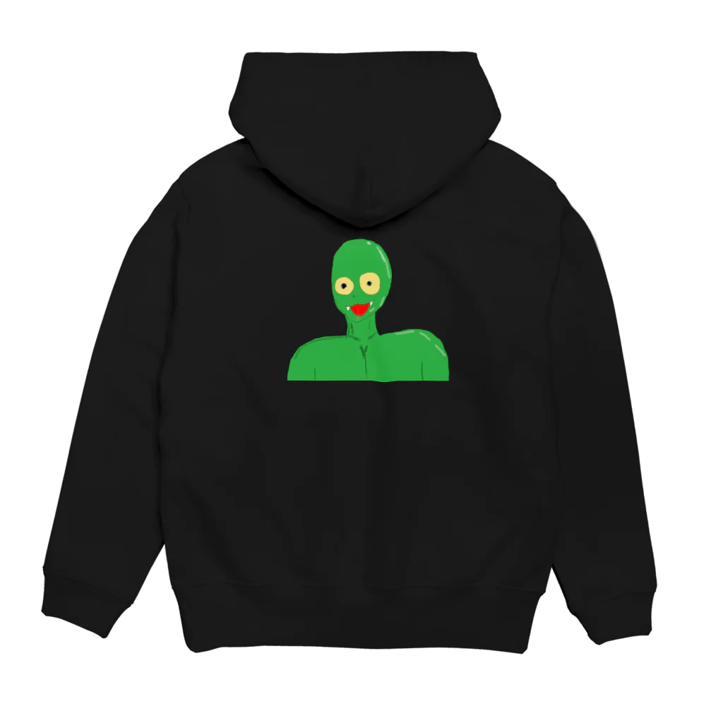 FunnySnakesの山下うわばみくん Hoodie:back