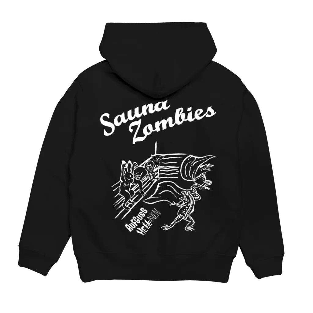 SAUNA ZOMBIESのSAUNAZOMBIES - アウフギーガ HOODIE DARK- Hoodie:back