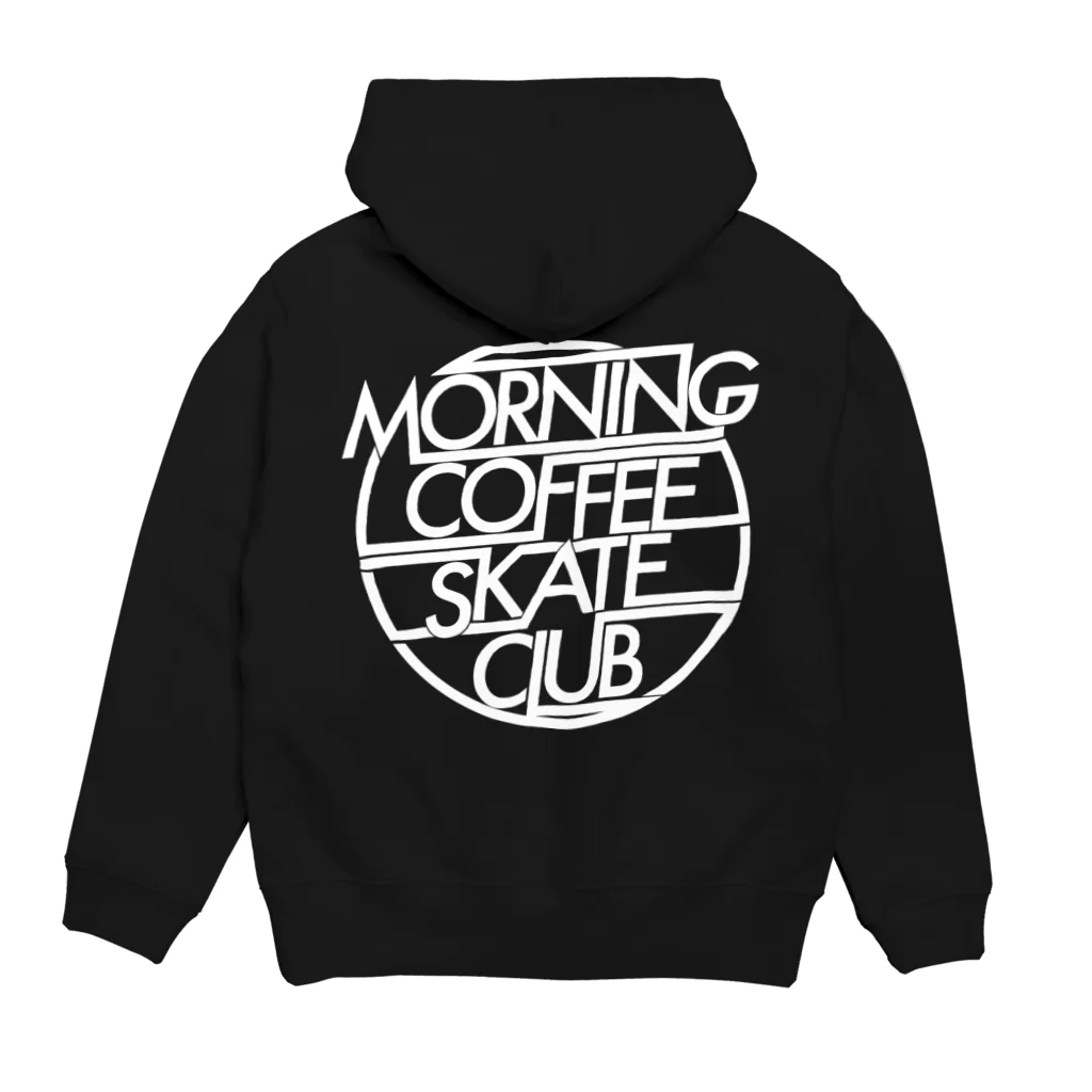 MORNING COFFEE SKATE CLUBのMORNING COFFEE SKATE CLUB パーカー BK Hoodie:back