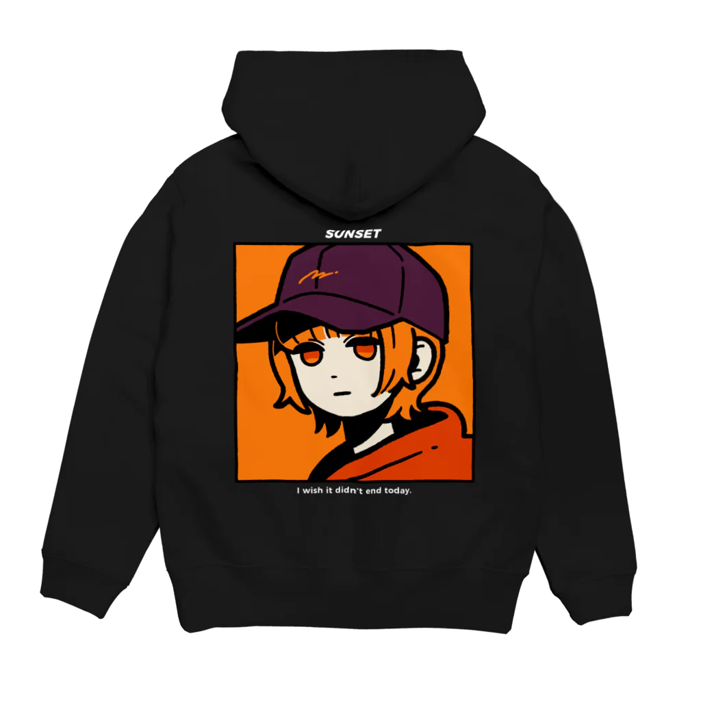 美好よしみのSUNSET Hoodie:back