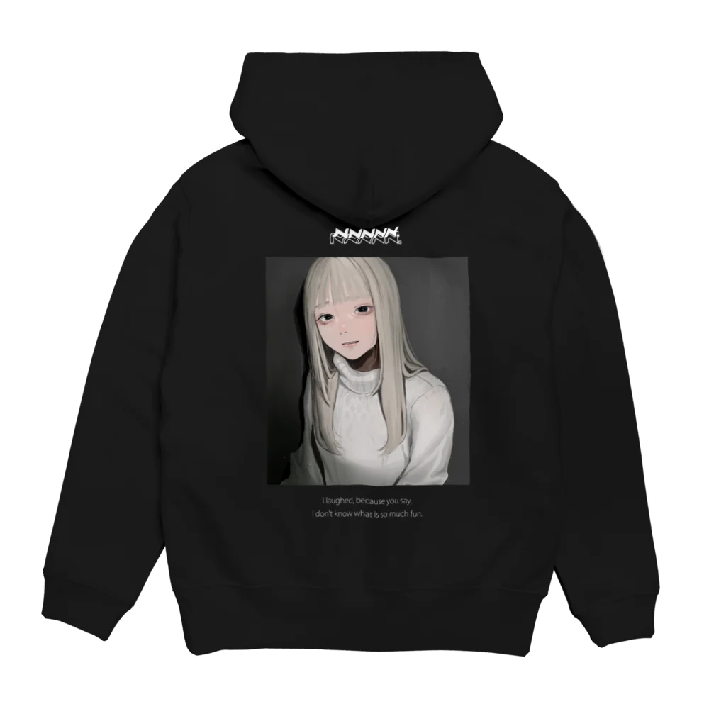 ぬごですが。のわらってみたよ、 Hoodie:back