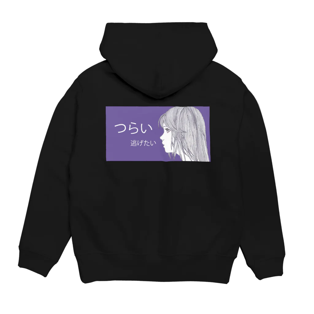 かっきーJapanのYAMI Hoodie:back